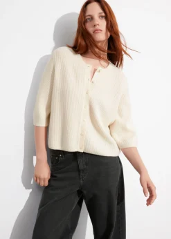& Other Stories Sweaters & Knits | Merino Rib-Knit Cardigan