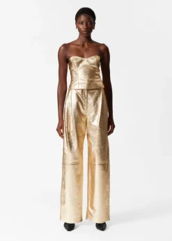 & Other Stories Sets & Suits | Pants | Metallic Leather Trousers