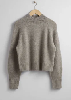 & Other Stories Sweaters & Knits | Mock Neck Wool Sweater