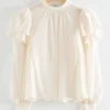 & Other Stories Blouses & Shirts | Mulberry Silk Layered Frilled Shirt