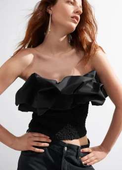 & Other Stories Tops | Off-Shoulder Bubble Top