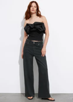 & Other Stories Tops | Off-Shoulder Bubble Top