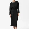 & Other Stories Dresses | Open Back Midi Dress Black