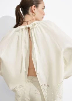 & Other Stories Swimwear | Sets & Suits | Open-Back Linen Blouse White