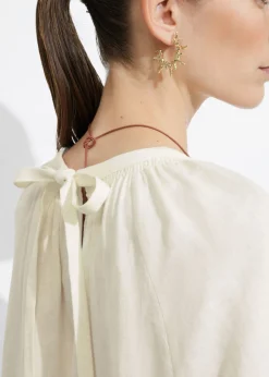 & Other Stories Swimwear | Sets & Suits | Open-Back Linen Blouse White