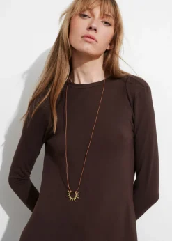 & Other Stories Dresses | Open-Back Maxi Dress Brown