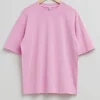 & Other Stories Tops | Oversized Cotton Jersey T-Shirt Pink