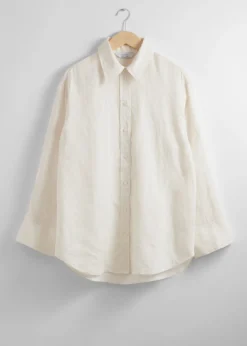 & Other Stories Blouses & Shirts | Oversized Linen Shirt White