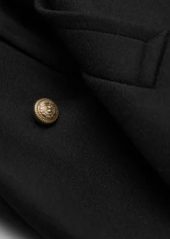 & Other Stories Outerwear | Oversized Peacoat Black