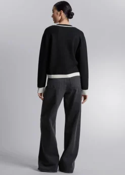 & Other Stories Sweaters & Knits | Patch Pocket Cardigan Black