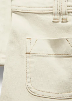 & Other Stories Jeans | Patch-Pocket Bootcut Jeans Cream