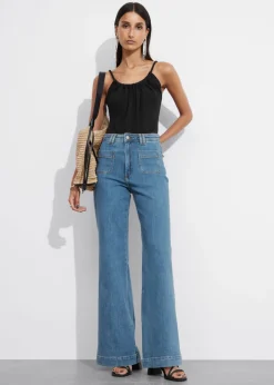 & Other Stories Jeans | Patch-Pocket Bootcut Jeans