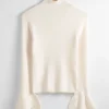 & Other Stories Tops | Sweaters & Knits | Petal-Sleeve Knit Top Cream