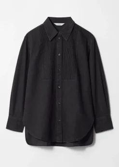 & Other Stories Blouses & Shirts | Pleated Denim Shirt Black