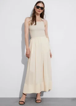 & Other Stories Skirts | Pleated Drawstring Midi Skirt