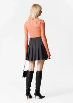 & Other Stories Skirts | Pleated Mini Skirt Dark Grey
