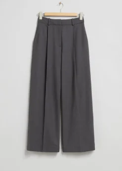 & Other Stories Pants | Pleated Trousers