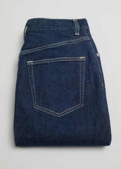 & Other Stories Skirts | 5-Pocket Denim Midi Skirt Dark Blue