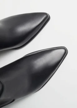& Other Stories Boots | Pointed Leather Boots Black