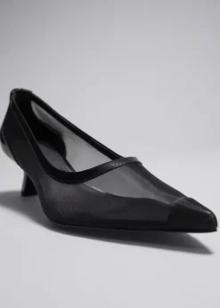 & Other Stories Heels | Point-Toe Pumps Black