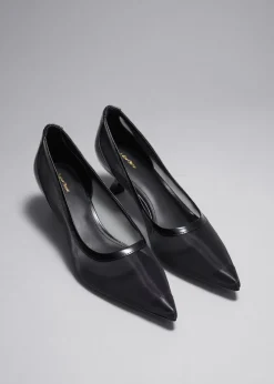 & Other Stories Heels | Point-Toe Pumps Black