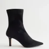 & Other Stories Boots | Pointy Sock Boots Black suede