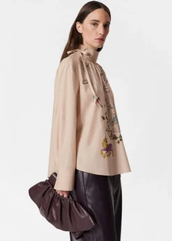 & Other Stories Blouses & Shirts | Printed Bow-Detailed Blouse Beige