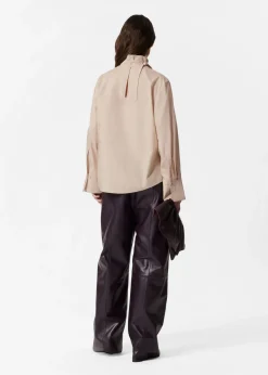 & Other Stories Blouses & Shirts | Printed Bow-Detailed Blouse Beige