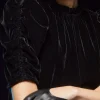 & Other Stories Tops | Blouses & Shirts | Puff Sleeve Velvet Top Black