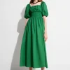 & Other Stories Dresses | Puff-Sleeve Midi Dress