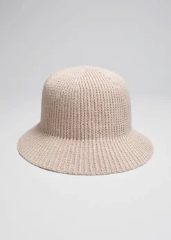 & Other Stories Hats | Rib Knitted Bucket Hat