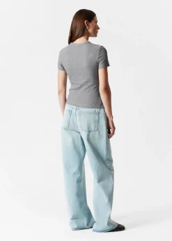 & Other Stories Tops | Ribbed Cropped T-Shirt