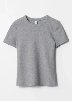 & Other Stories Tops | Ribbed Cropped T-Shirt