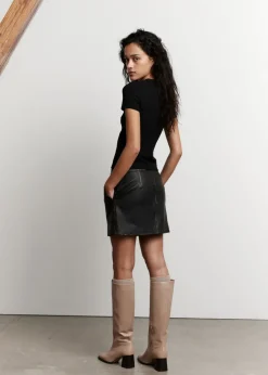 & Other Stories Tops | Ribbed Cropped T-Shirt