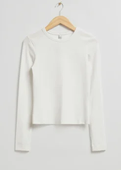& Other Stories Tops | Ribbed Top