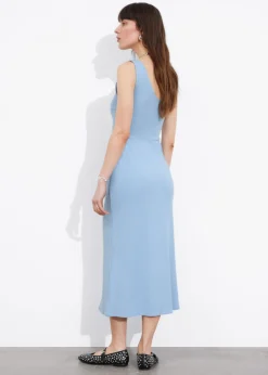 & Other Stories Dresses | Ribbed Twist-Front Midi Dress