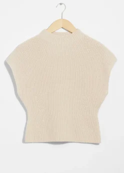 & Other Stories Sweaters & Knits | Rib-Knit Mock-Neck Vest