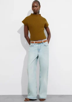 & Other Stories Sweaters & Knits | Rib-Knit Mock-Neck Vest