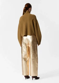& Other Stories Sweaters & Knits | Rib-Knit Turtleneck Jumper Dark Khaki
