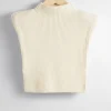 & Other Stories Scarves | Rib-Knit Wool Bib Light Beige