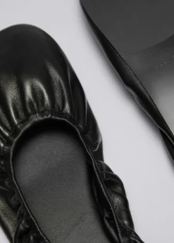 & Other Stories Loafers & Flats | Ruched Leather Ballet Flats