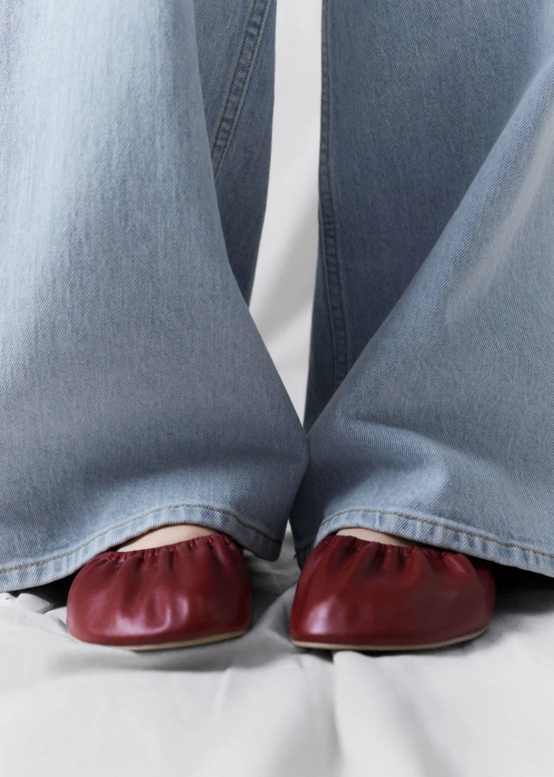& Other Stories Loafers & Flats | Ruched Leather Ballet Flats