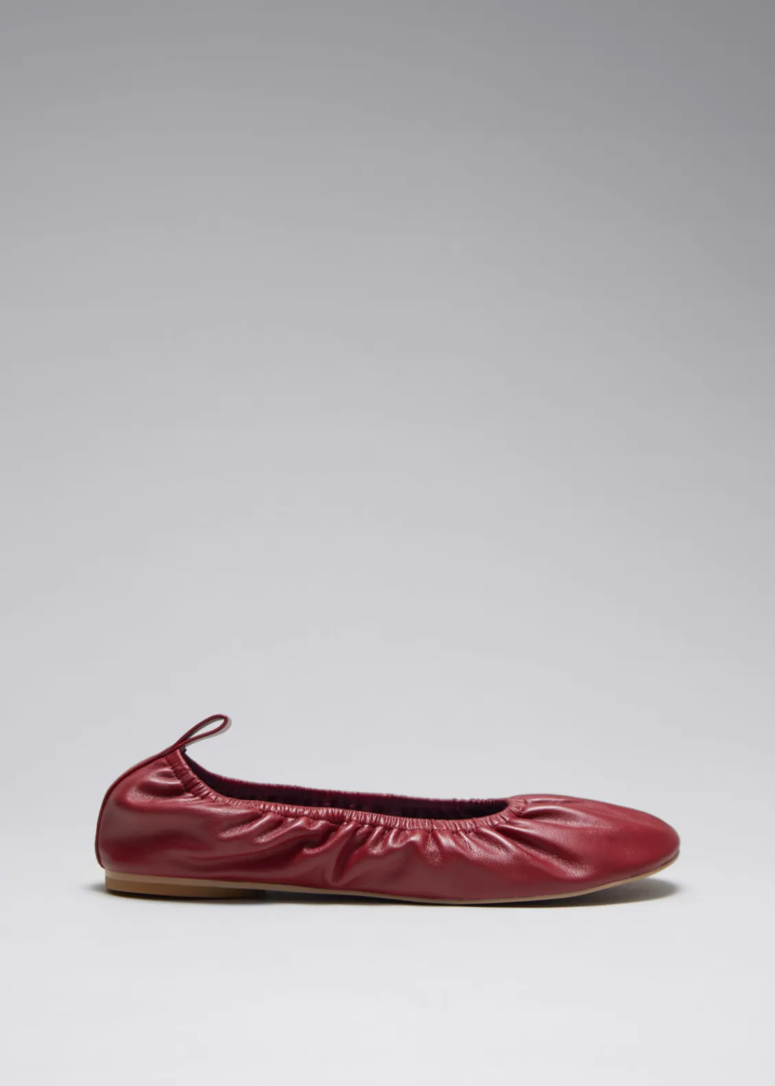 & Other Stories Loafers & Flats | Ruched Leather Ballet Flats