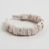 & Other Stories Hair Accessories | Ruched Linen Alice Headband Wheat
