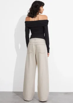 & Other Stories Tops | Ruched Off-Shoulder Top