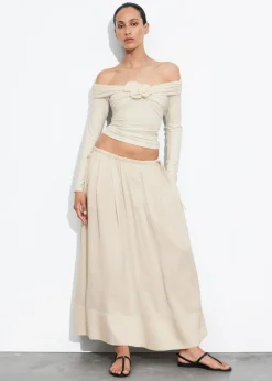 & Other Stories Tops | Ruched Off-Shoulder Top