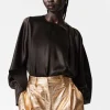 & Other Stories Blouses & Shirts | Satin Blouse Dark Brown