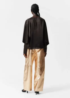 & Other Stories Blouses & Shirts | Satin Blouse Dark Brown