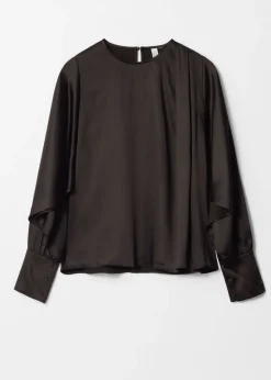 & Other Stories Blouses & Shirts | Satin Blouse Dark Brown