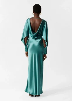 & Other Stories Dresses | Satin Maxi Dress Turquoise